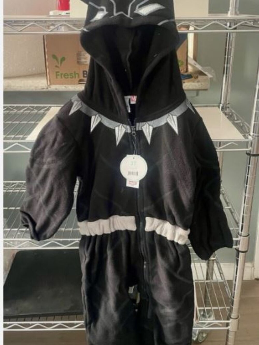 Black Panther - One Piece Hooded Baby "Jumpsuit"
